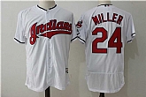 Cleveland Indians #24 Andrew Miller White Flexbase Jersey,baseball caps,new era cap wholesale,wholesale hats